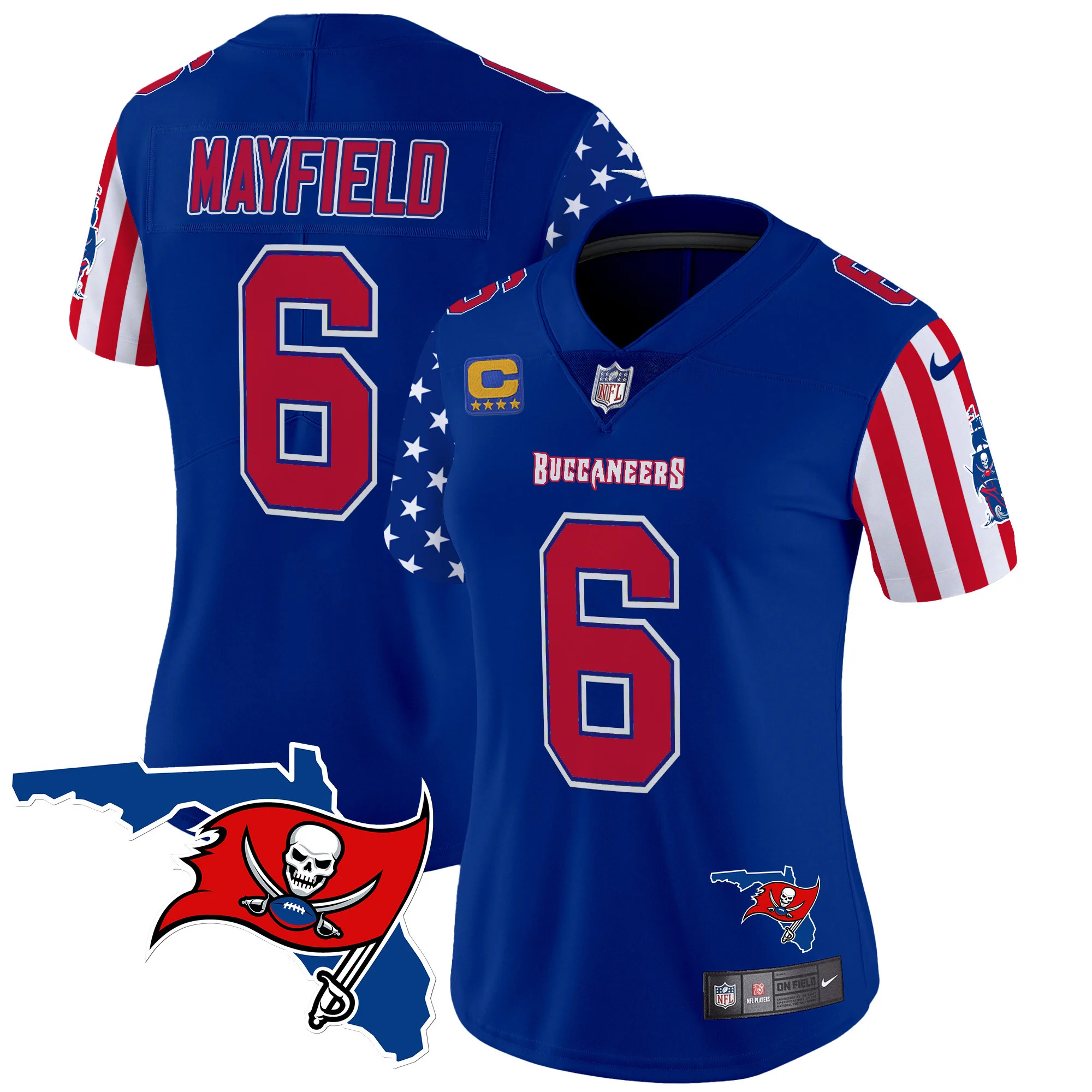 Womens Tampa Bay Buccaneers American Style Vapor Limited Jersey Baker Mayfield Jersey Royal