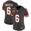 Womens Tampa Bay Buccaneers Throwback Vapor Limited Jersey V3 Baker Mayfield Jersey Pewter