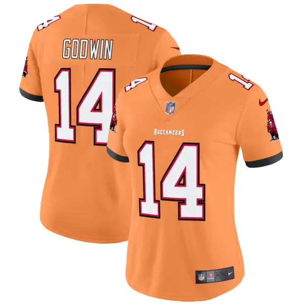 Womens Tampa Bay Buccaneers Throwback Vapor Limited Jersey V3 Chris Godwin Jersey Creamsicle
