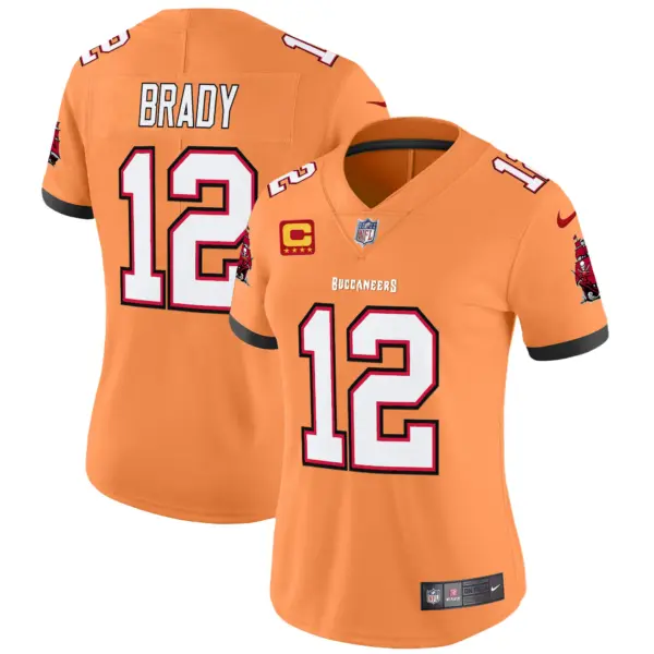 Womens Tampa Bay Buccaneers Throwback Vapor Limited Jersey V3 Tom Brady Jersey Creamsicle
