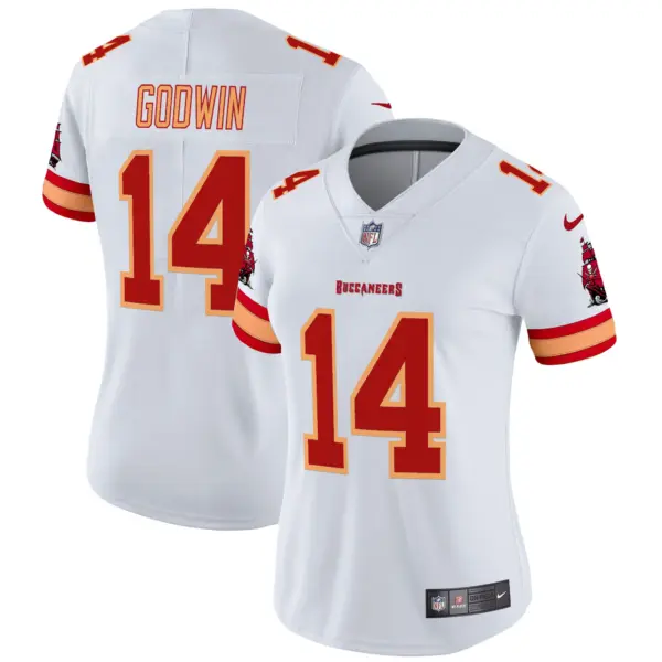 Womens Tampa Bay Buccaneers Throwback Vapor Limited Jersey V3 Chris Godwin Jersey White