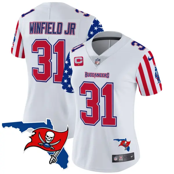 Womens Tampa Bay Buccaneers American Style Vapor Limited Jersey Antoine Winfield Jr Jersey White