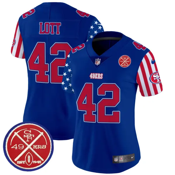 Womens San Francisco 49Ers American Style Vapor Limited Jersey Ronnie Lott Jersey Royal