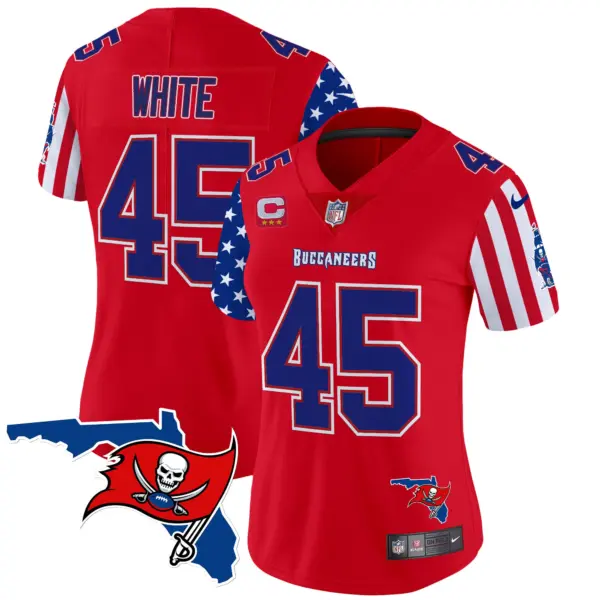 Womens Tampa Bay Buccaneers American Style Vapor Limited Jersey Devin White Jersey Red