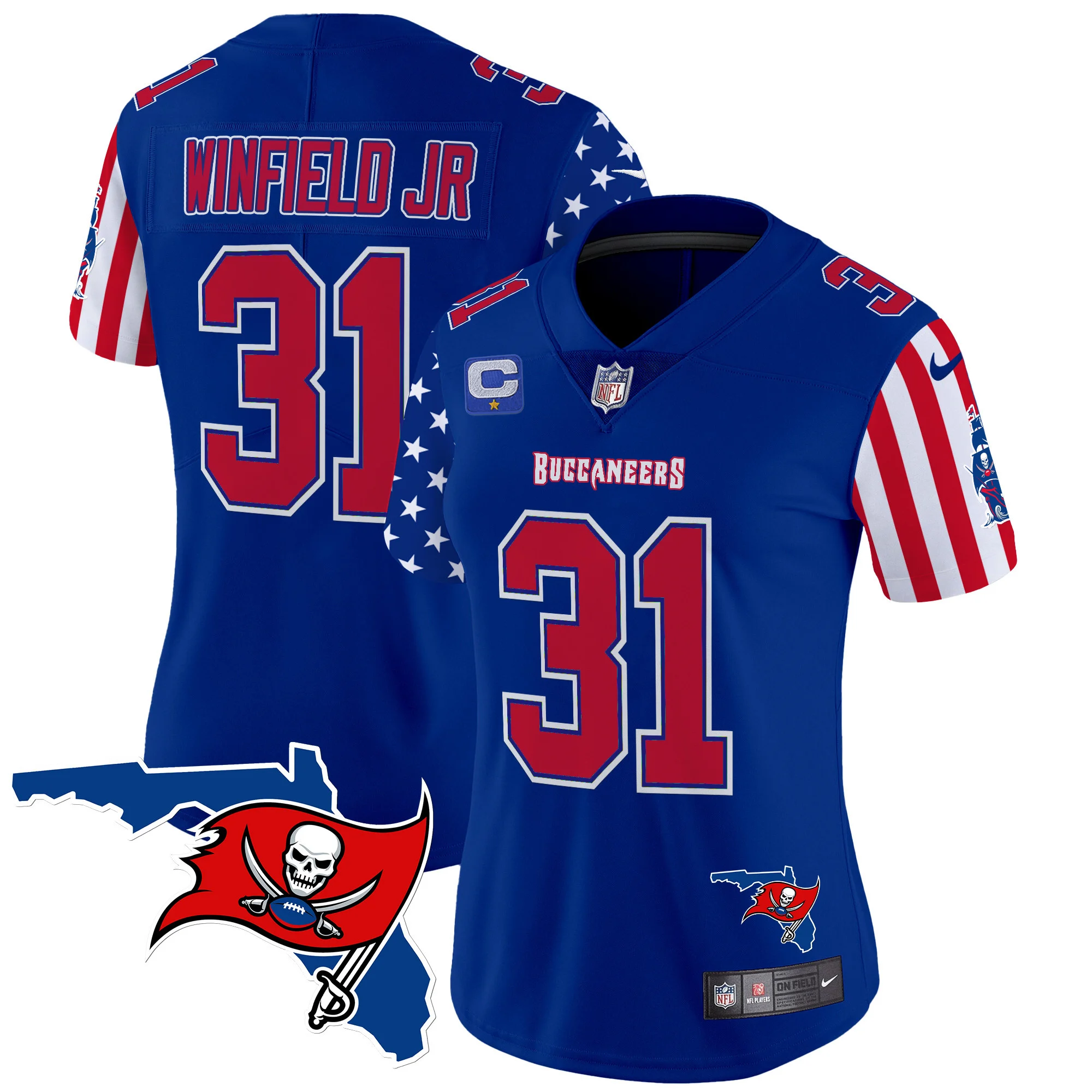 Womens Tampa Bay Buccaneers American Style Vapor Limited Jersey Antoine Winfield Jr Jersey Royal