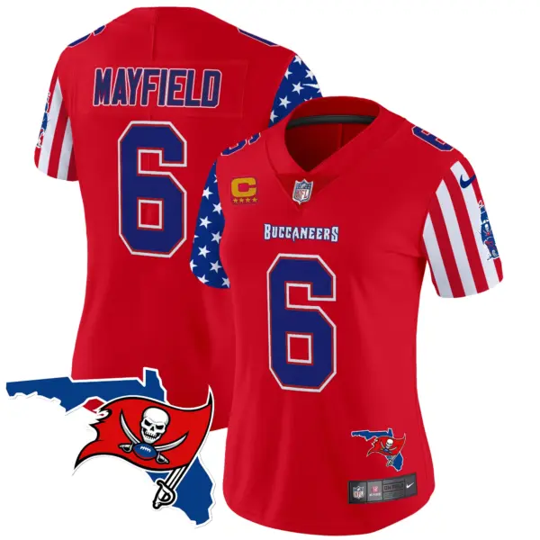 Womens Tampa Bay Buccaneers American Style Vapor Limited Jersey Baker Mayfield Jersey Red