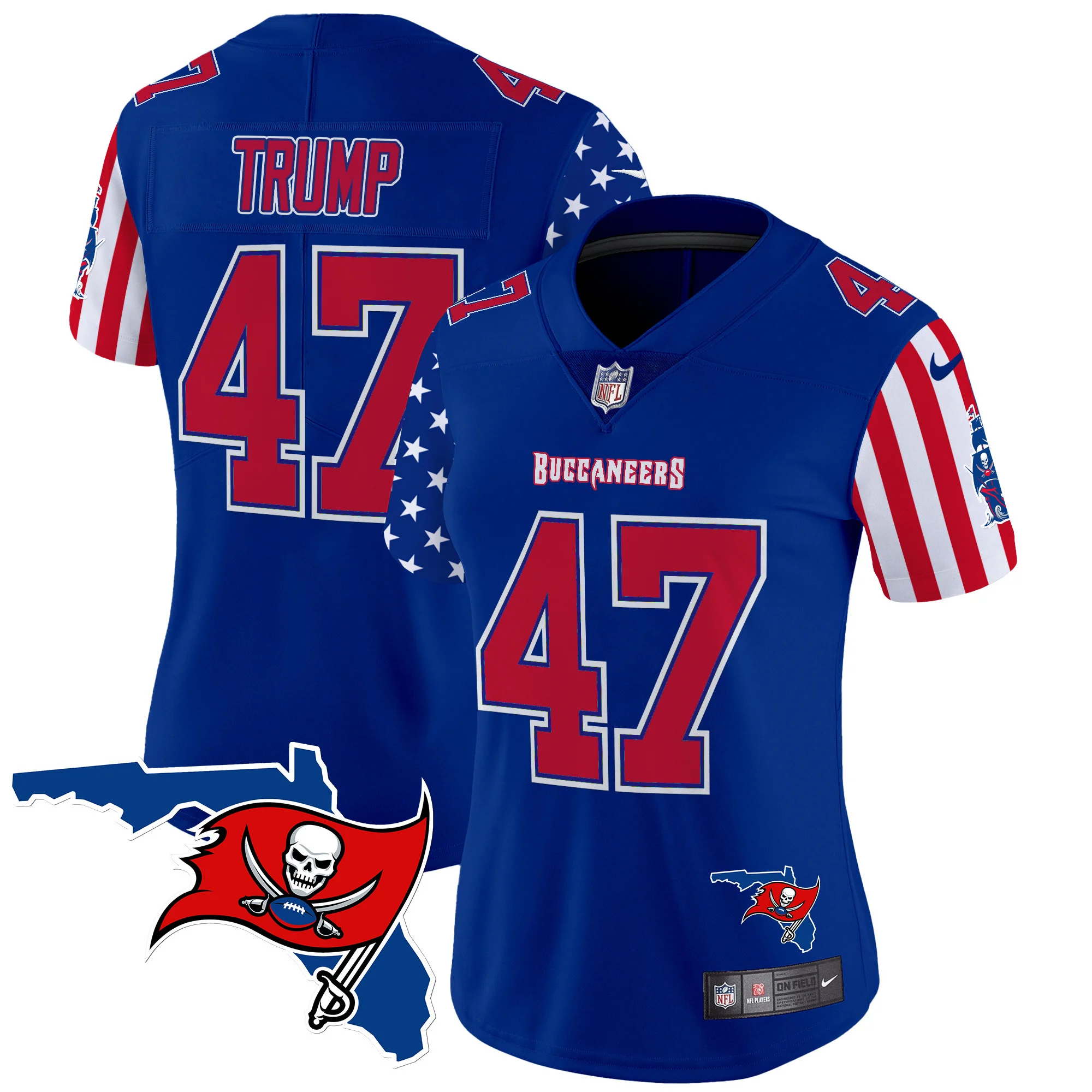 Womens Tampa Bay Buccaneers American Style Vapor Limited Jersey Donald Trump Jersey Royal