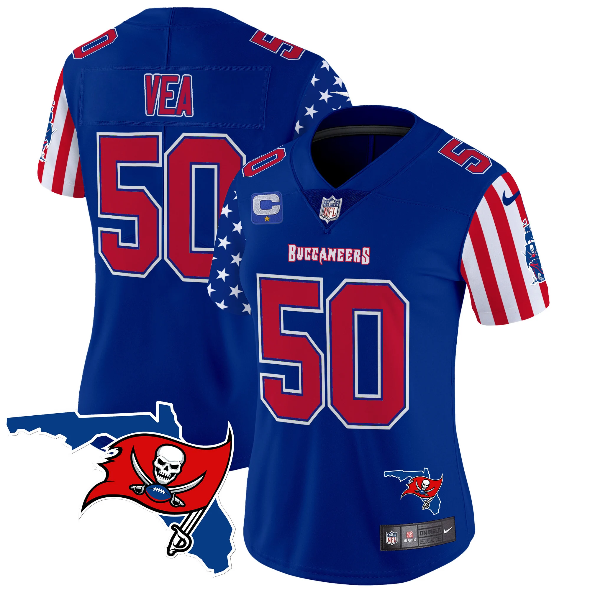 Womens Tampa Bay Buccaneers American Style Vapor Limited Jersey Vita Vea Jersey Royal