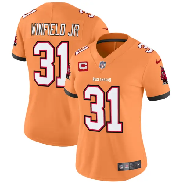 Womens Tampa Bay Buccaneers Throwback Vapor Limited Jersey V3 Antoine Winfield Jr Jersey Creamsicle