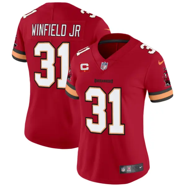 Womens Tampa Bay Buccaneers Throwback Vapor Limited Jersey V3 Antoine Winfield Jr Jersey Red