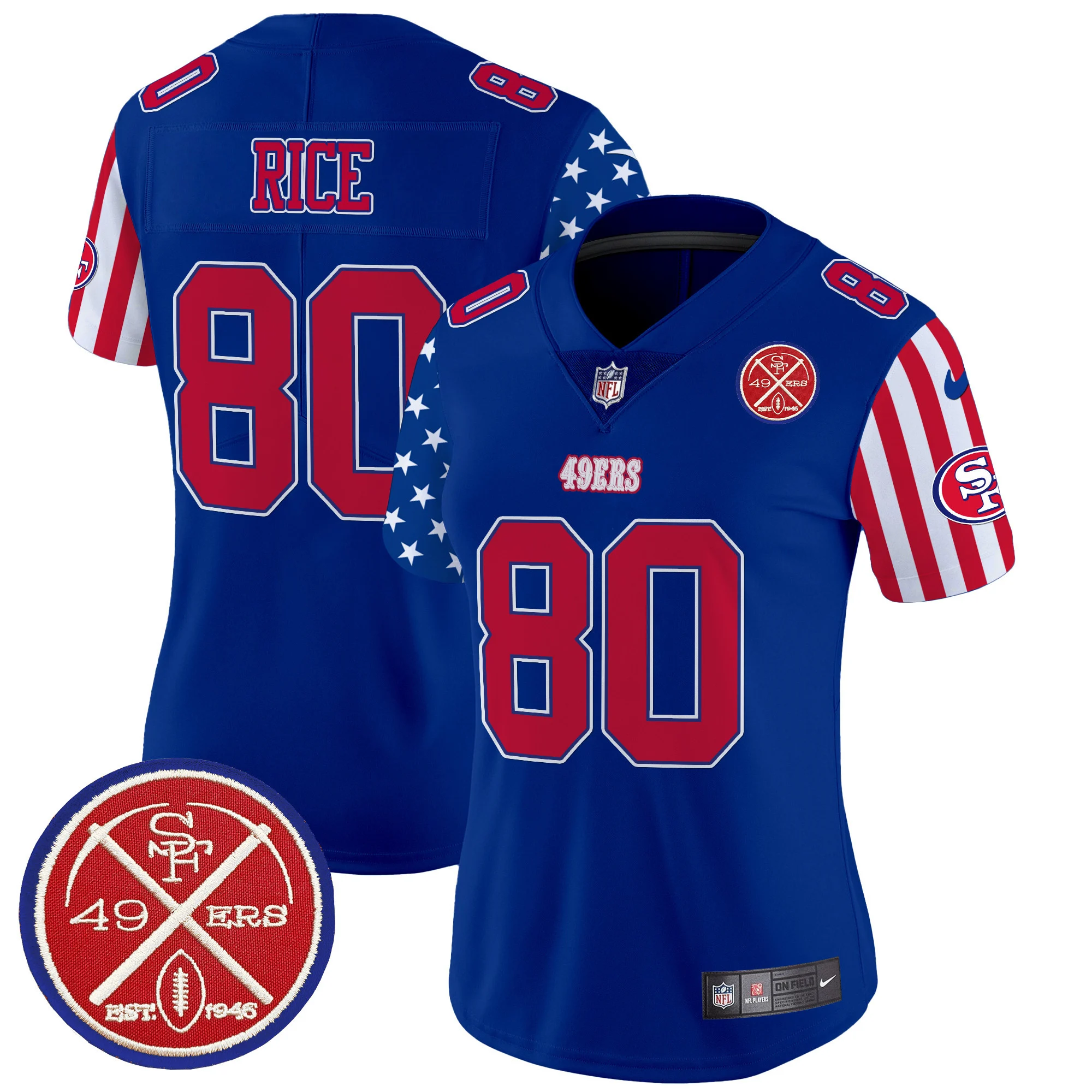 Womens San Francisco 49Ers American Style Vapor Limited Jersey Jerry Rice Jersey White