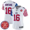 Womens San Francisco 49Ers American Style Vapor Limited Jersey Joe Montana Jersey White