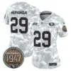 Womens San Francisco 49Ers 2024 Salute To Service Establishment Year Patch Vapor Limited Jersey Talanoa Hufanga Jersey Air Force