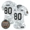 Womens San Francisco 49Ers 2024 Salute To Service Establishment Year Patch Vapor Limited Jersey Jerry Rice Jersey Army