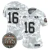 Womens San Francisco 49Ers 2024 Salute To Service Establishment Year Patch Vapor Limited Jersey Joe Montana Jersey Marines