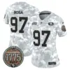 Womens San Francisco 49Ers 2024 Salute To Service Establishment Year Patch Vapor Limited Jersey Nick Bosa Jersey Navy