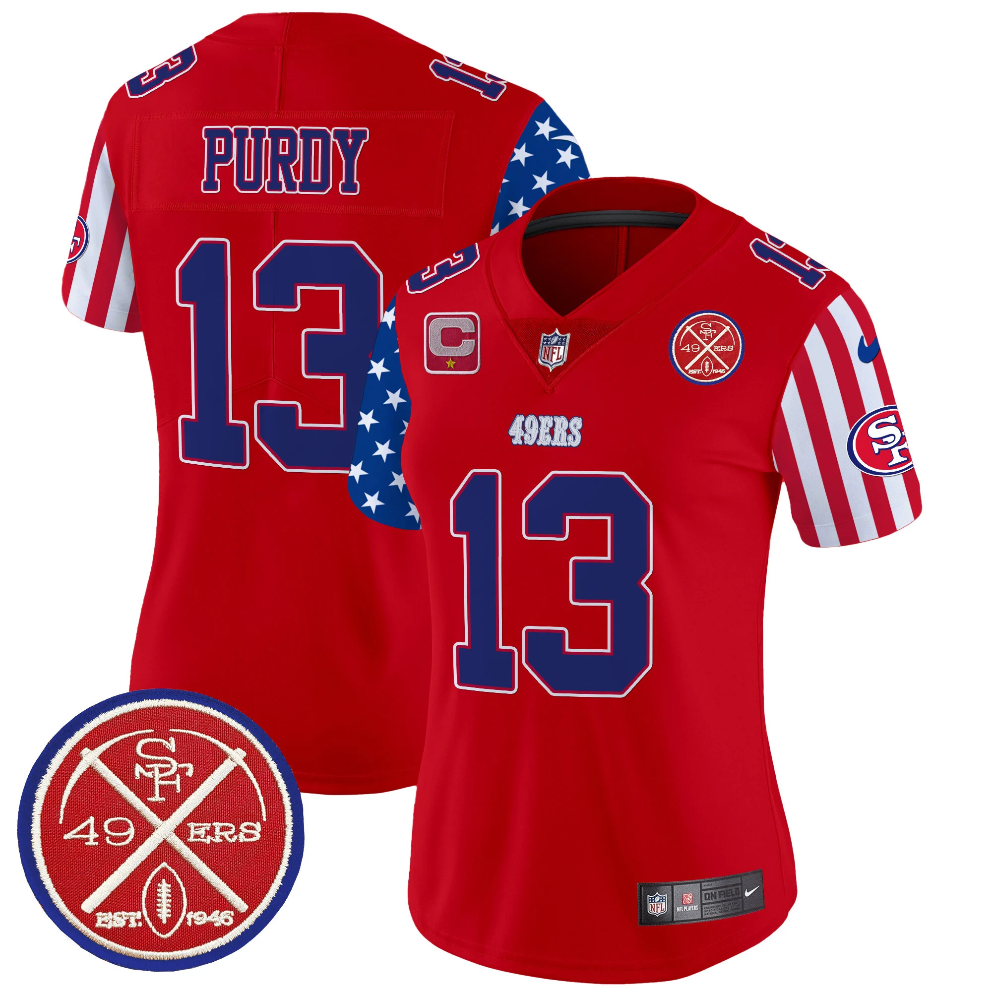 Womens San Francisco 49Ers American Style Vapor Limited Jersey Brock Purdy Jersey Red