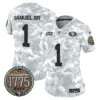 Womens San Francisco 49Ers 2024 Salute To Service Establishment Year Patch Vapor Limited Jersey Deebo Samuel Jersey Navy