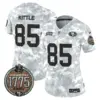 Womens San Francisco 49Ers 2024 Salute To Service Establishment Year Patch Vapor Limited Jersey George Kittle Jersey Army