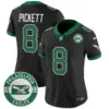 Womens Philadelphia Eagles 2024 Throwback Vapor Limited Jersey Est 1933 Patch Kenny Pickett Jersey Black