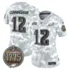 Womens Philadelphia Eagles 2024 Salute To Service Establishment Year Patch Vapor Limited Jersey Randall Cunningham Jersey Marines