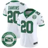 Womens Philadelphia Eagles 2024 Throwback Vapor Limited Jersey Est 1933 Patch Brian Dawkins Jersey Kelly White