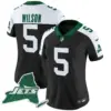 Womens New York Jets Home Patch Vapor Legacy Limited Jersey Garrett Wilson Jersey Black Alternate