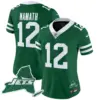 Womens New York Jets Home Patch Vapor Legacy Limited Jersey Joe Namath Jersey Green