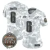 Womens Philadelphia Eagles 2024 Salute To Service Establishment Year Patch Vapor Limited Jersey Devonta Smith Jersey Marines