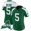 Womens New York Jets Home Patch Vapor Legacy Limited Jersey Garrett Wilson Jersey Green Alternate