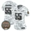 Womens Philadelphia Eagles 2024 Salute To Service Establishment Year Patch Vapor Limited Jersey Brandon Graham Jersey Air Force