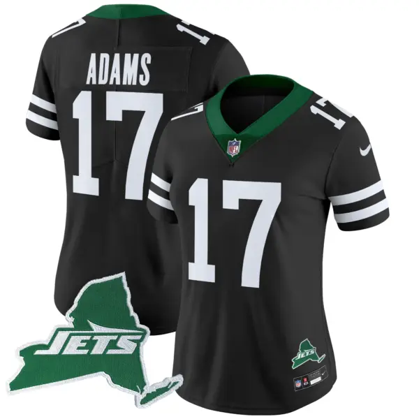 Womens New York Jets Home Patch Vapor Legacy Limited Jersey Davante Adams Jersey Black
