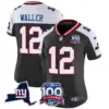 Womens New York Giants 100Th Season State Patch Vapor Limited Jersey Darren Waller Jersey Black Alternate