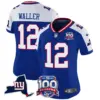 Womens New York Giants 100Th Season State Patch Vapor Limited Jersey Darren Waller Jersey Royal Alternate