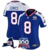 Womens New York Giants 100Th Season State Patch Vapor Limited Jersey Daniel Jones Jersey Royal Alternate