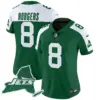 Womens New York Jets Home Patch Vapor Legacy Limited Jersey Aaron Rodgers Jersey Green Alternate