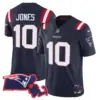Womens New England Patriots Massachusetts Patch Vapor Jersey Mac Jones Jersey Navy