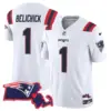 Womens New England Patriots Massachusetts Patch Vapor Jersey Bill Belichick Jersey White