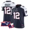 Womens New England Patriots Massachusetts Patch Vapor Jersey Tom Brady Jersey Alternate