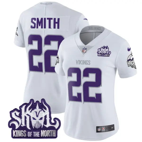 Womens Minnesota Vikings King Of The North Patch Throwback Vapor Limited Jersey Harrison Smith Jersey Winter Warrior