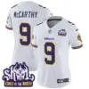 Womens Minnesota Vikings King Of The North Patch Throwback Vapor Limited Jersey JJ Mccarthy Jersey White