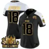 Womens Minnesota Vikings 2024 Winter Warrior Skol Patch Gold Vapor Limited Jersey Justin Jefferson Jersey Alternate