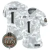 Womens Minnesota Vikings 2024 Salute To Service Establishment Year Patch Vapor Limited Jersey Bud Grant Jersey Marines