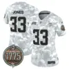 Womens Minnesota Vikings 2024 Salute To Service Establishment Year Patch Vapor Limited Jersey Aaron Jones Jersey Marines