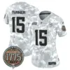 Womens Minnesota Vikings 2024 Salute To Service Establishment Year Patch Vapor Limited Jersey Dallas Turner Jersey Navy
