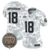 Womens Minnesota Vikings 2024 Salute To Service Establishment Year Patch Vapor Limited Jersey Justin Jefferson Jersey Air Force