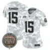 Womens Minnesota Vikings 2024 Salute To Service Establishment Year Patch Vapor Limited Jersey Dallas Turner Jersey Air Force