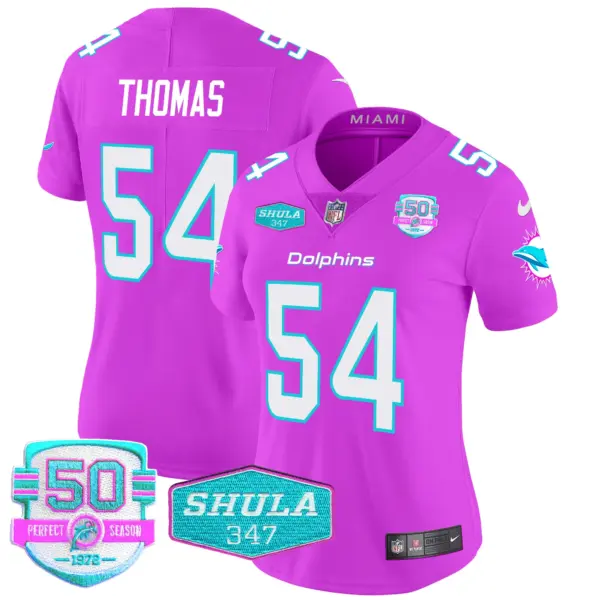 Womens Miami Dolphins Miami Vice Vapor Limited Jersey V2 Zach Thomas Jersey Pink