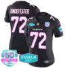 Womens Miami Dolphins Miami Vice Vapor Limited Jersey V2 Undefeated Jersey Black