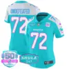 Womens Miami Dolphins Miami Vice Vapor Limited Jersey V2 Undefeated Jersey Aqua Alternate